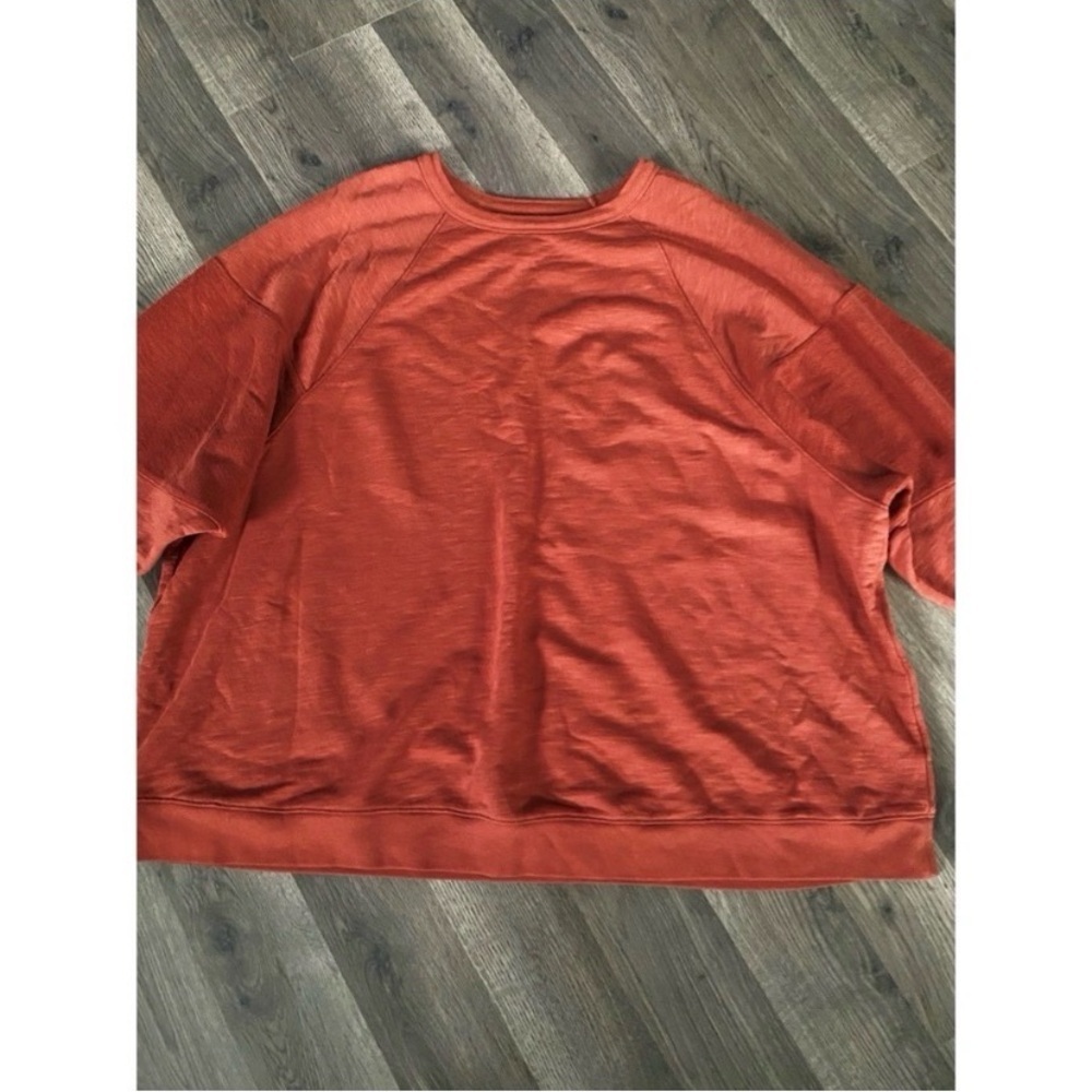 MADEWELL Burnt Orange Pullover Crewneck Sweatshirt - Picture 9 of 11